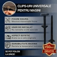Clips-uri pentru masina FixClip™ - 50 buc + 50 buc GRATIS